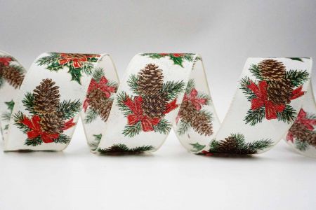 Christmas Pines & Cones Ribbon - Christmas Pines & Cones Ribbon